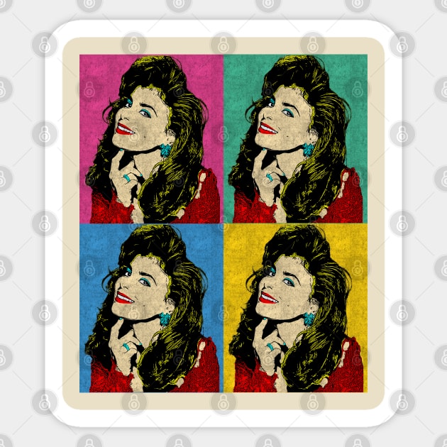 Paula Abdul 80s Pop Art Style Sticker by ArtGaul